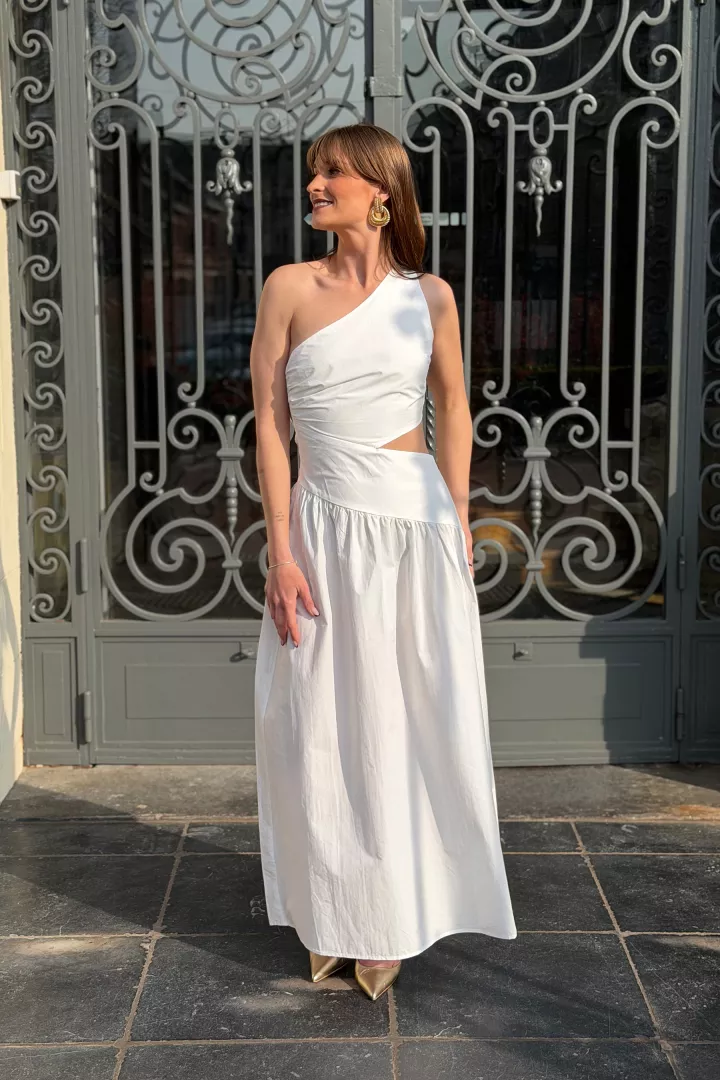 Robe longue Celie Blanc