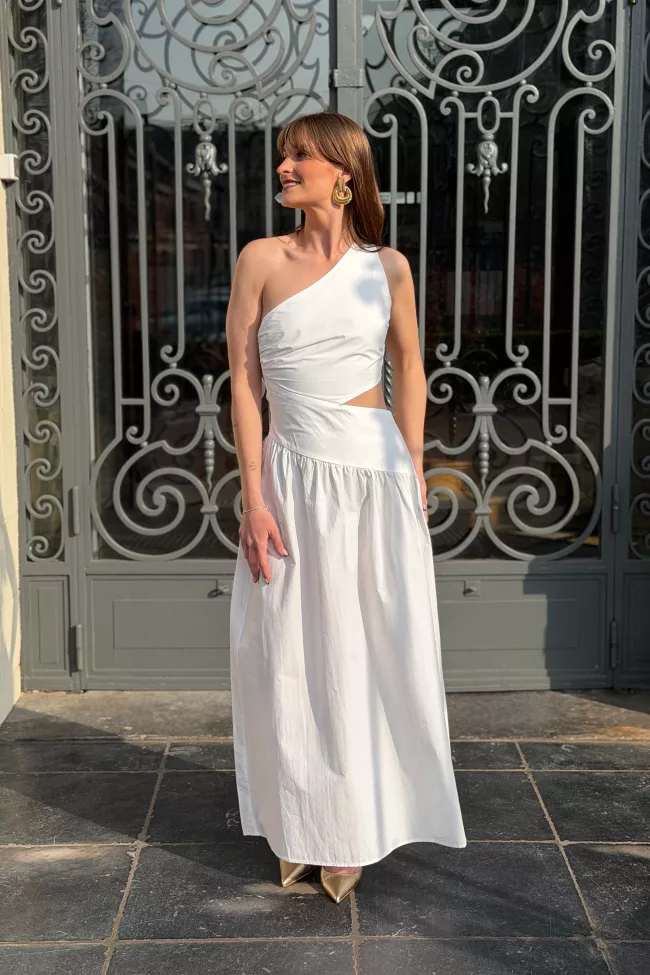Robe longue Celie Blanc