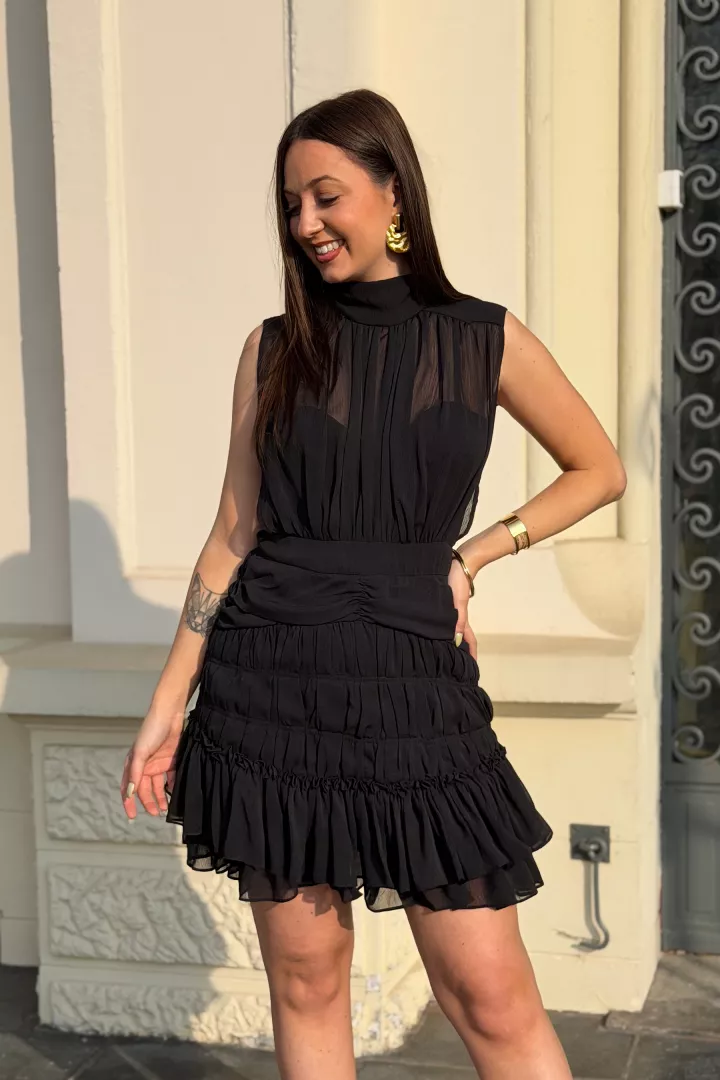 Robe courte Giulia Noir