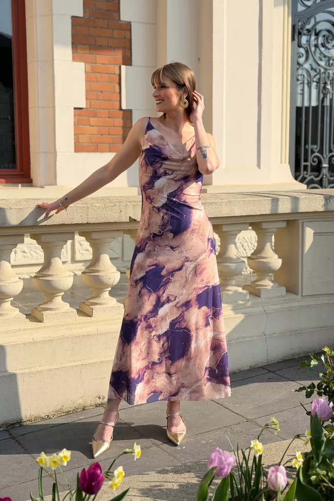 Robe longue Ora Violet