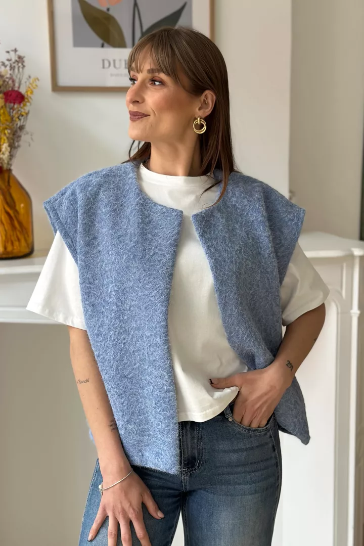 Gilet Sixtine Bleu ciel