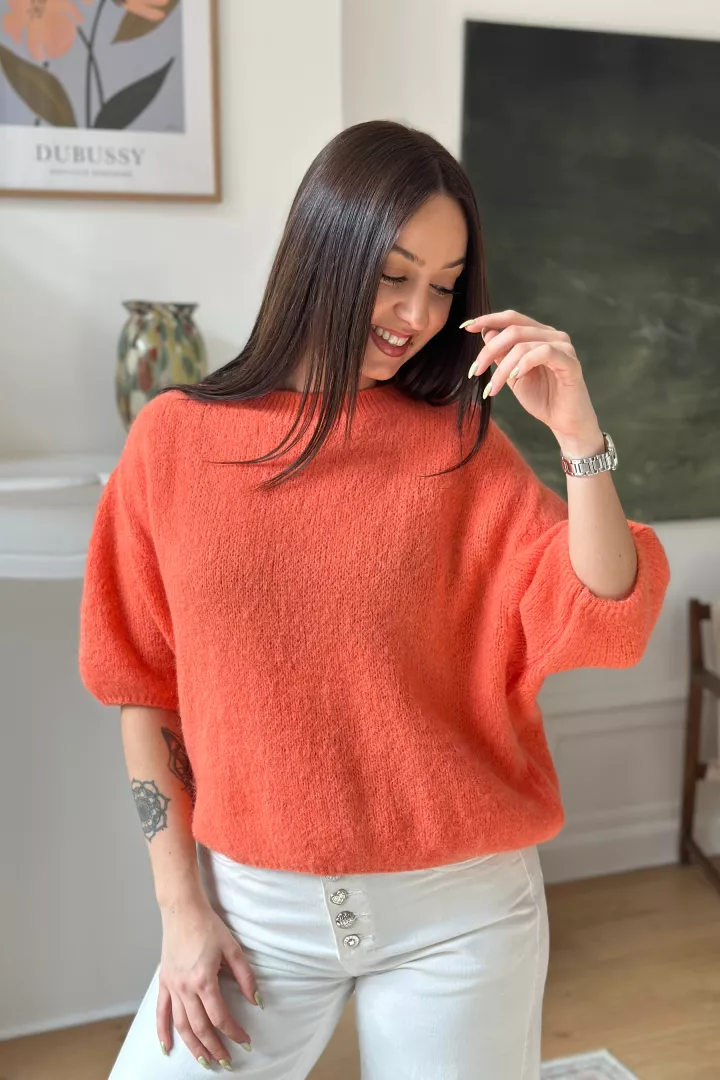 Pull sans manches Rym Orange