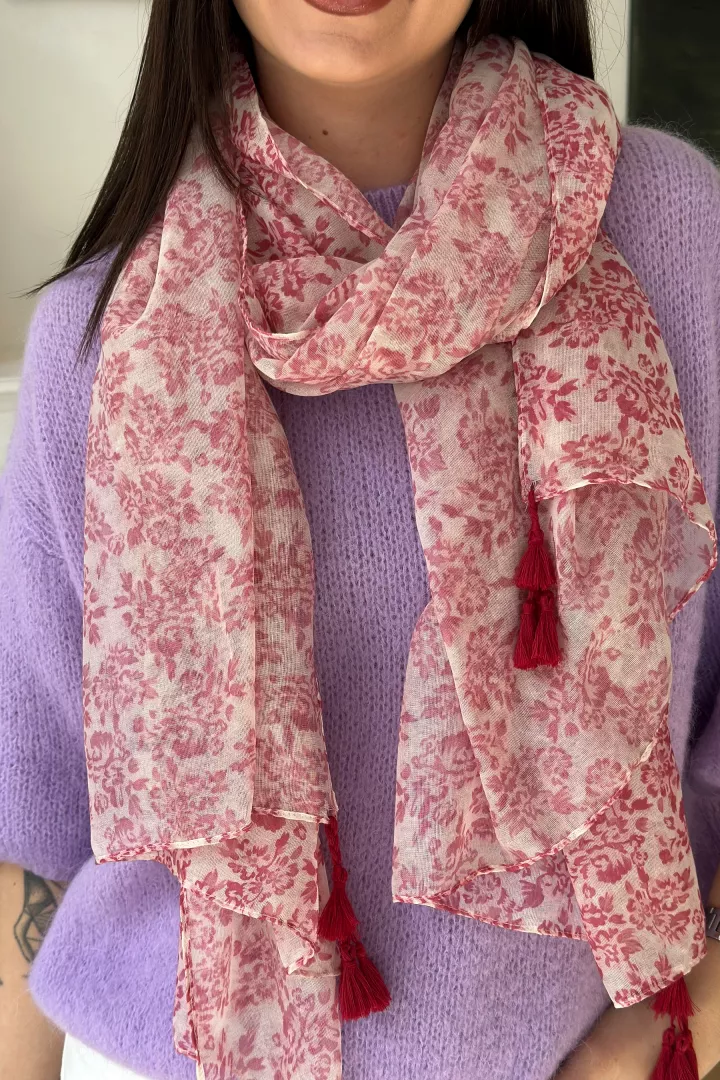 Foulard Molly Rouge