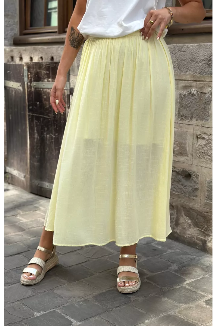 Jupe longue Agathe Jaune